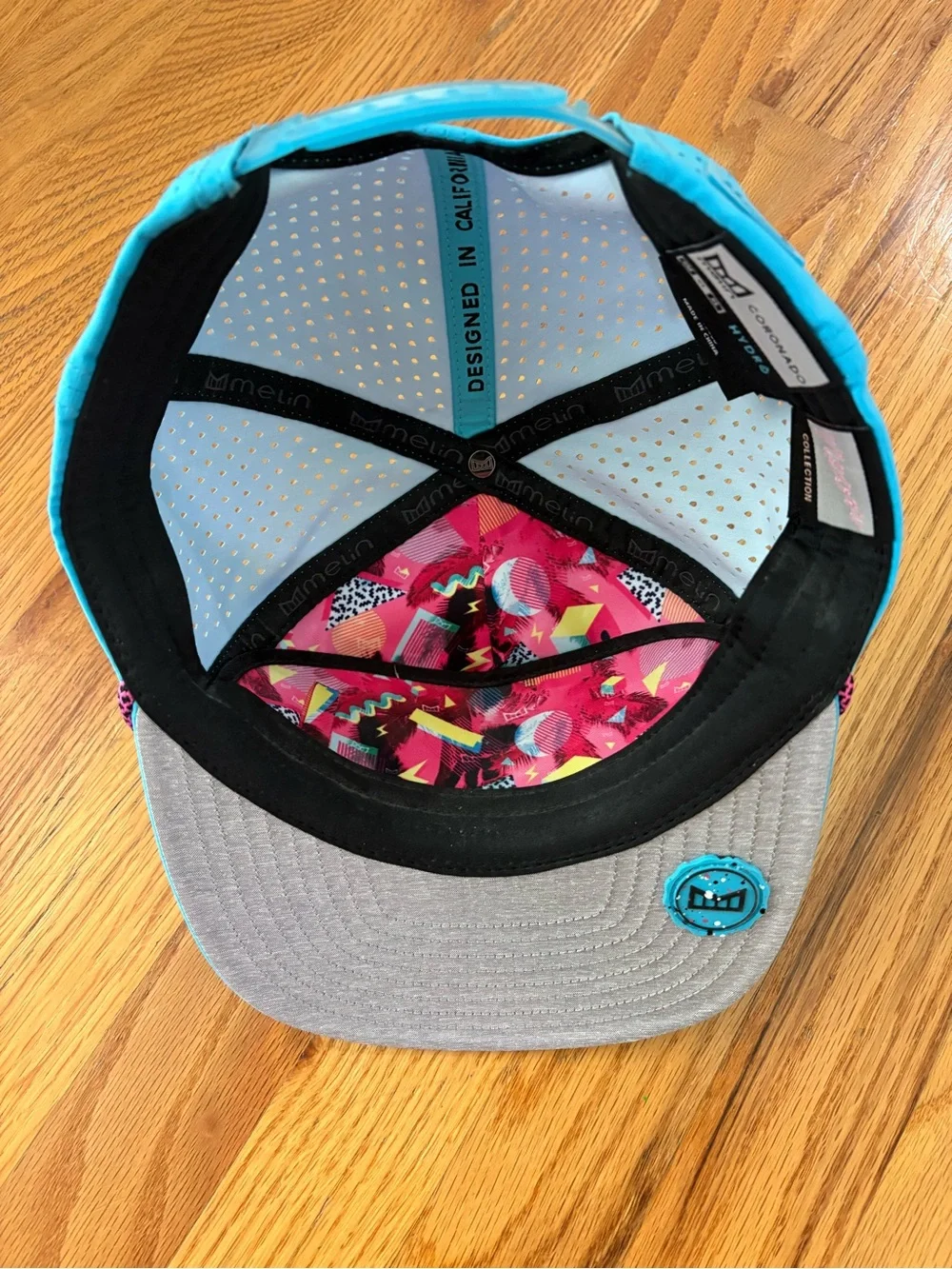 Melin Hydro Coronado Drip Lagoon Blue Snapback